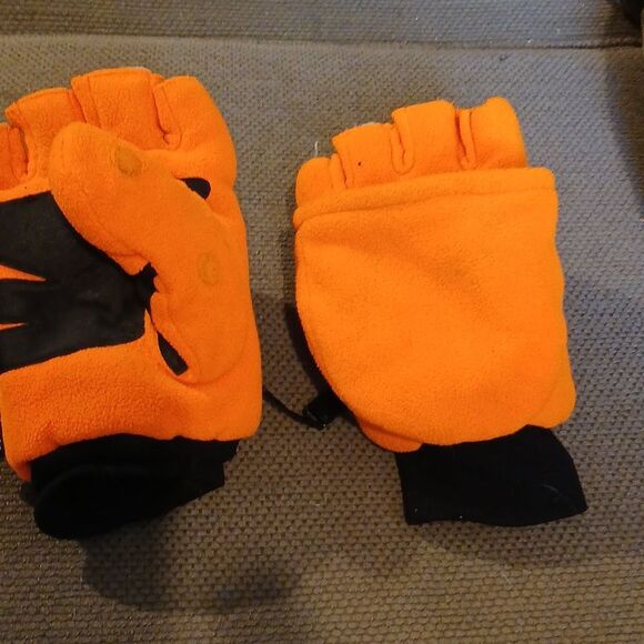 Remington Men's Safety Orange Fingerless Hunting Gloves - Picture 9 of 10